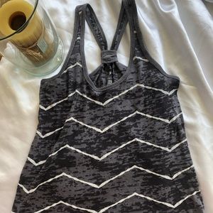 Dark Grey and white old navy tank
